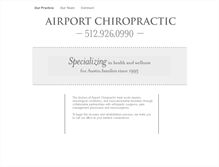 Tablet Screenshot of airportchiropractic.com